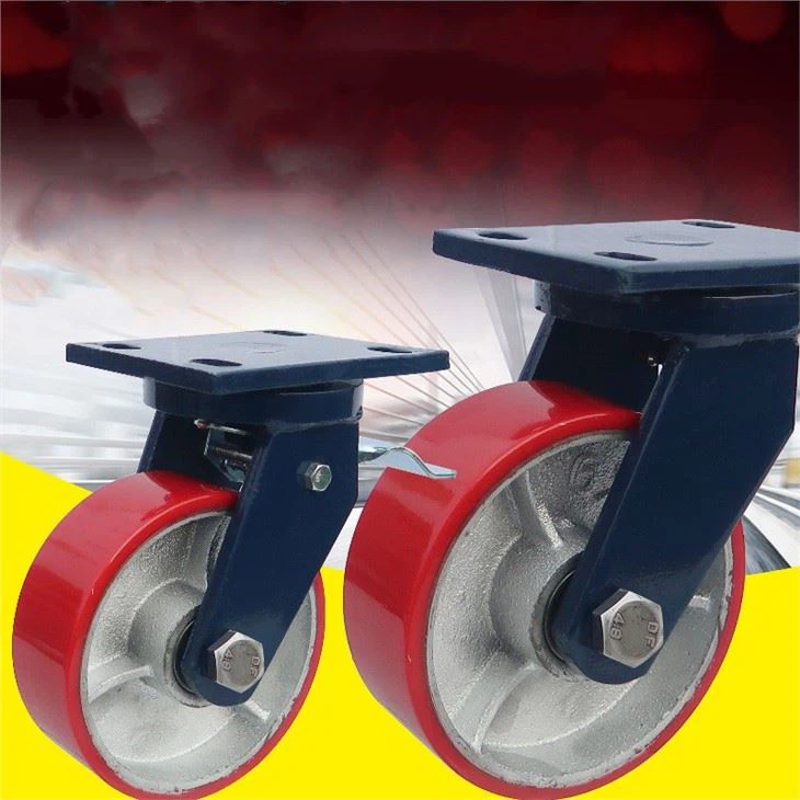 discount Heavy duty castor wheels with brake